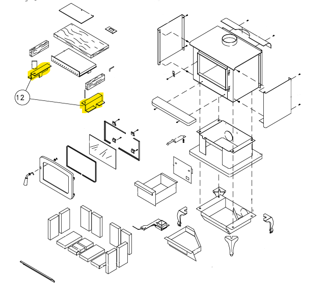 Vista - T4 Brick Rail Set