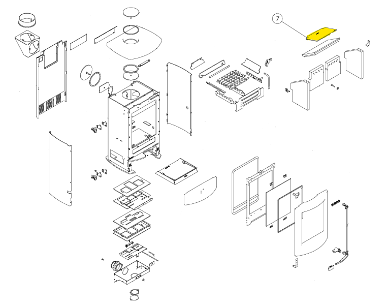 Arc 7 Upper Top Baffle