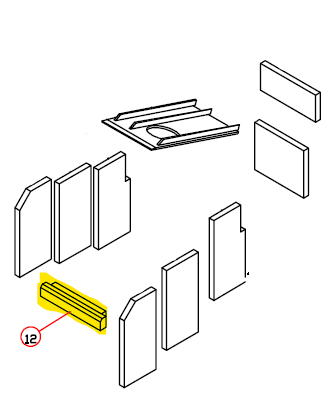 Genuine ESSE Ironheart front brick