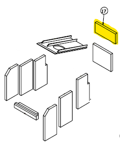 Pivot Stove & Heating Firebrick suits Upper Rear Ironheart