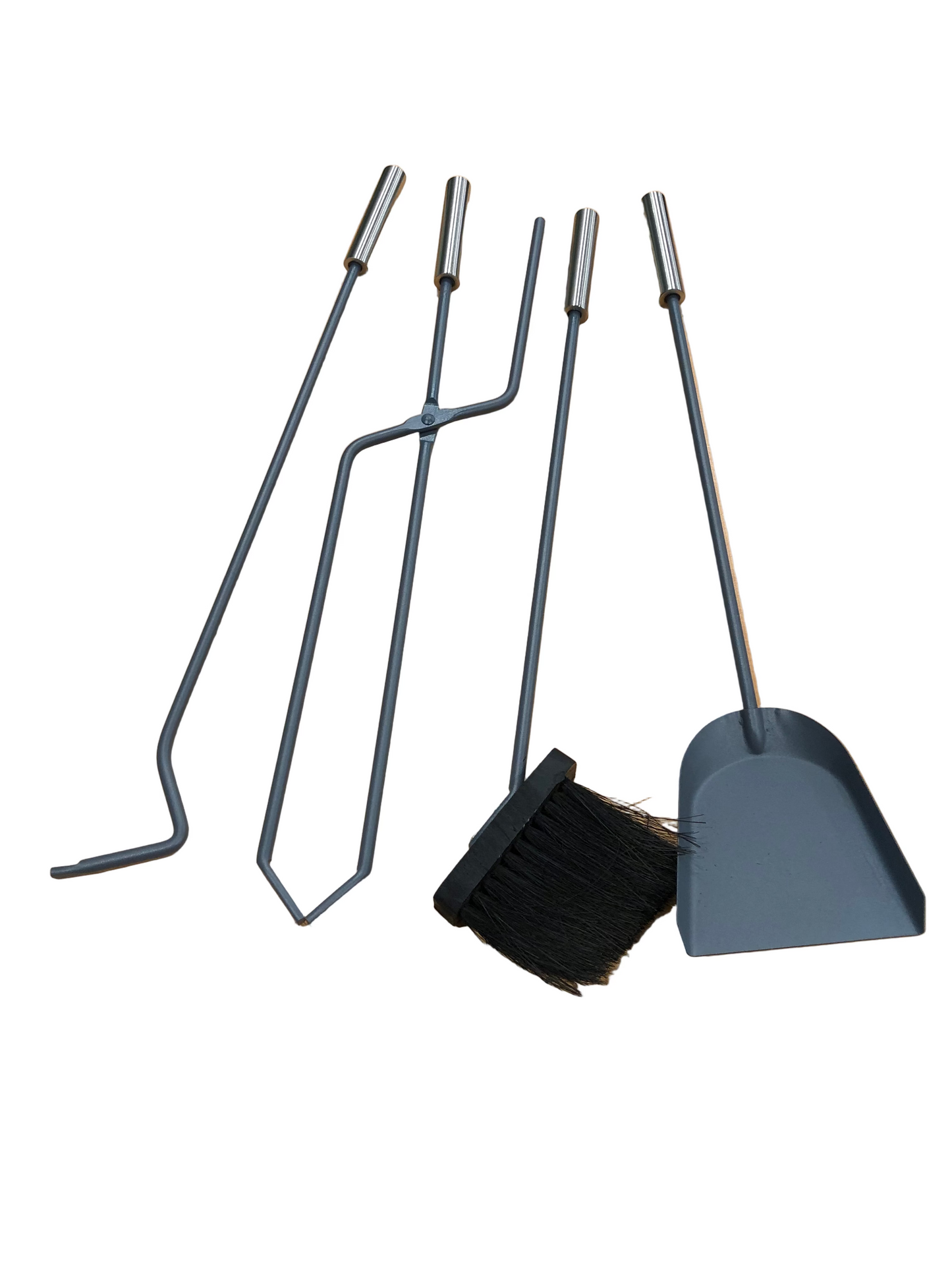 Stainless Steel and Grey Tool Set