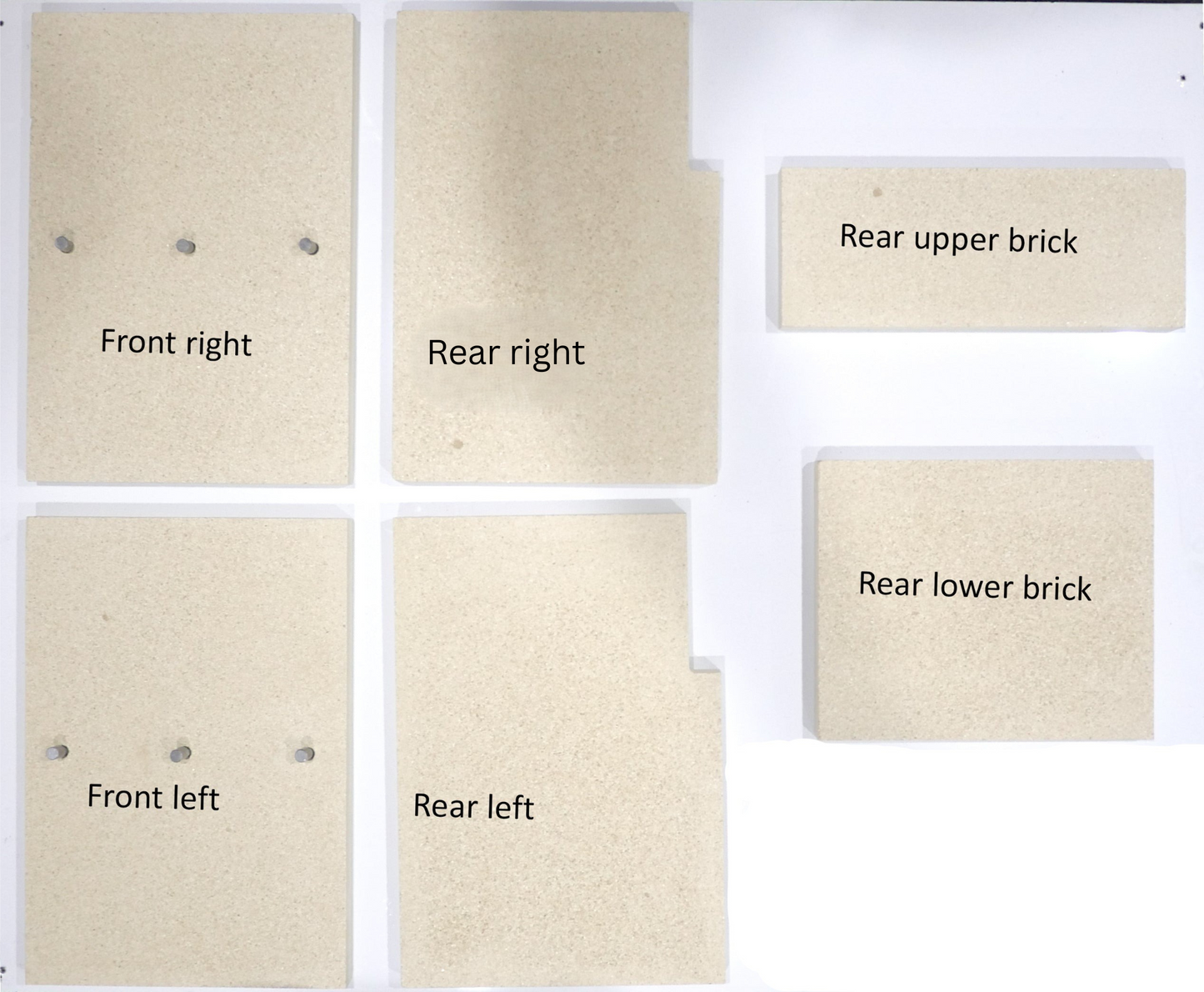 Pivot Stove & Heating Firebrick set suits Ironheart