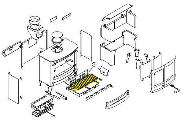 Island 3 Grate Bars Set (16)