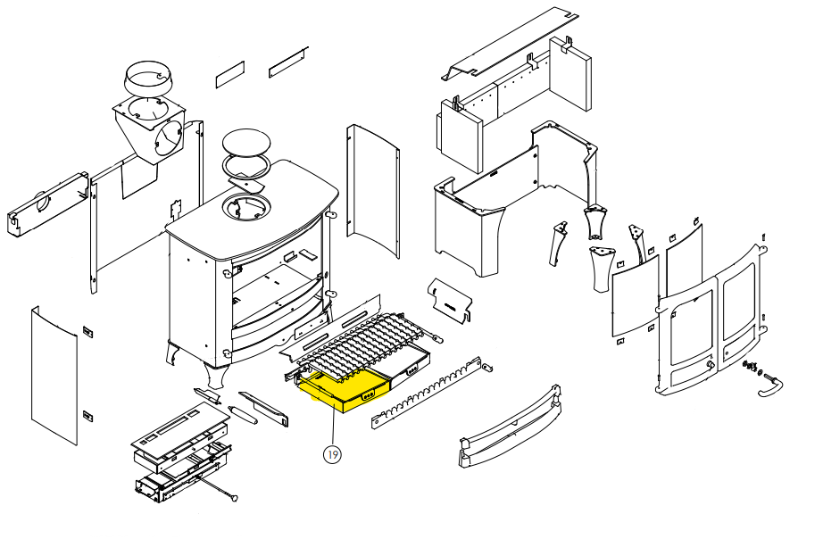 Island 3 Ash Tray Left Hand Side