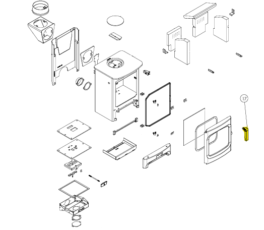 Aire 3, Aire 7 & Cranmore 7 Door Handle Assembly