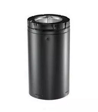 16" Gas Flue Extension Black