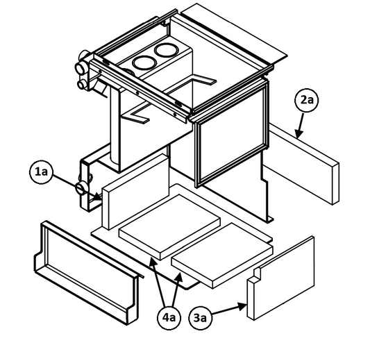 990CH ESSE Vermiculite Summer Firebrick Set