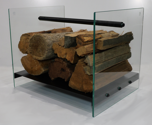 Log Rack Glass Sides