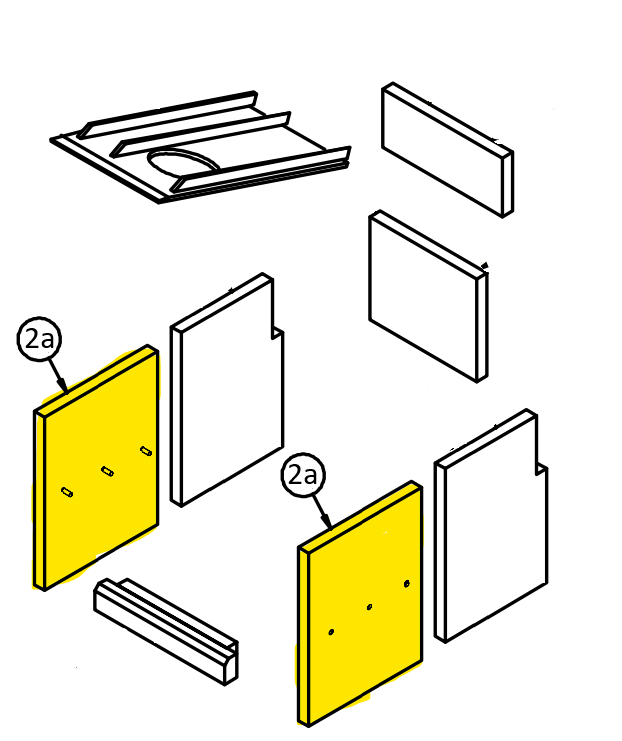 Pivot Stove & Heating Firebrick suits Side Front Ironheart - NEW