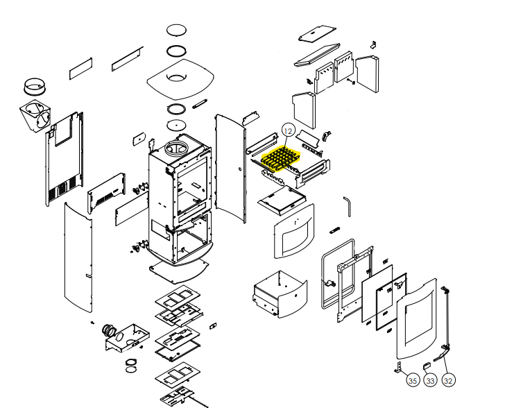 Arc 7 Grate Bars Set (6)